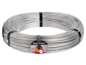 Cordoalha de Aço Galvanizado 7 Fios | Cordaço Belgo® 250M